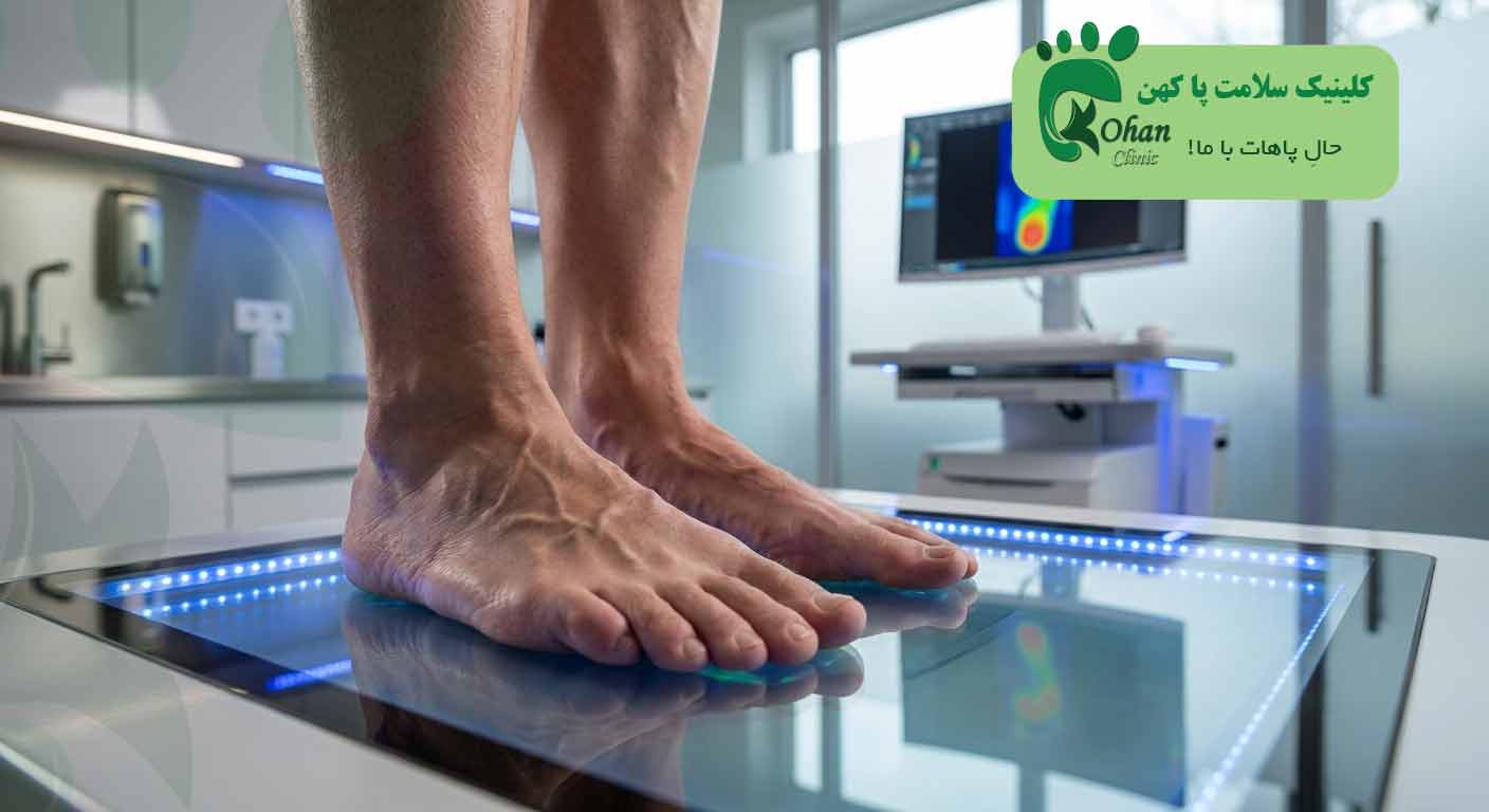 اسکن کف پا؛ بررسی دقیق فرم پا و نحوه توزیع فشار
